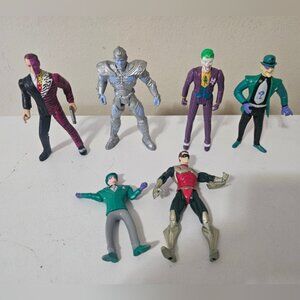 Vintage DC Comics Batman Figures Set Of 6
